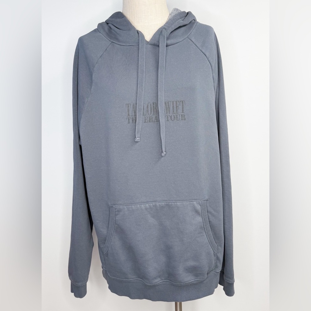 Taylor Swift The Eras Tour Dark Dusty Blue Hoodie Size Large